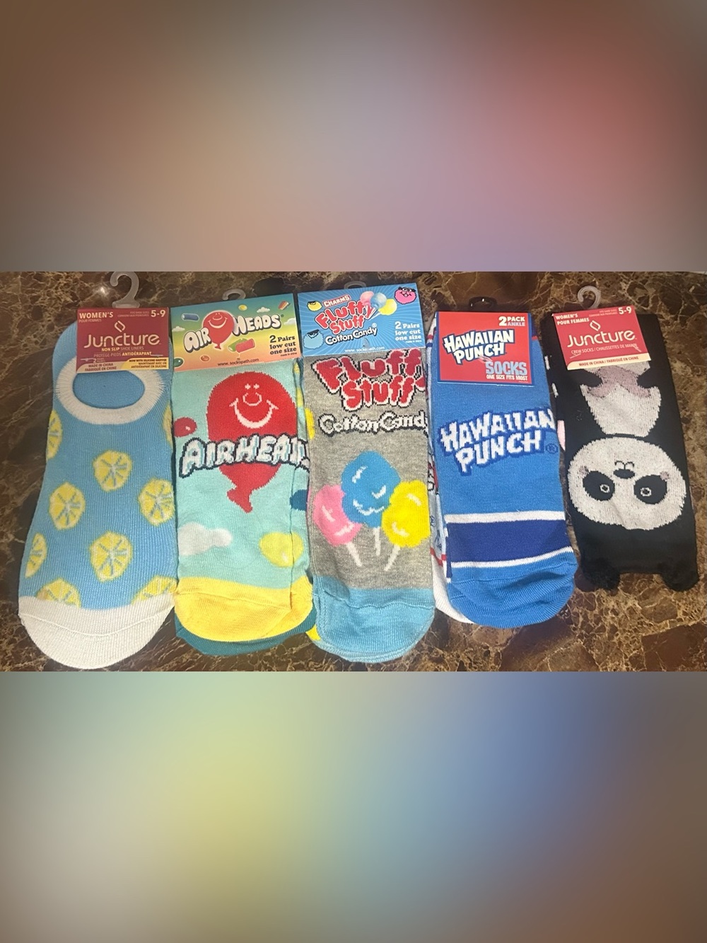 Juncture Women’s Novelty Socks - Assorted (11 pairs total)